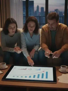 Família brasileira planejando finanças para combater a inflação no Brasil com estratégias para 2026.