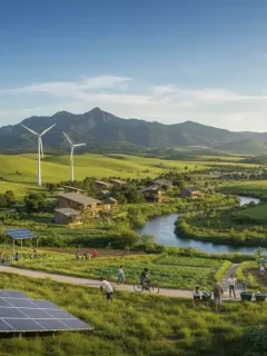Progresso da Agenda 2030 no Brasil, com elementos de desenvolvimento sustentável e políticas públicas em ação.