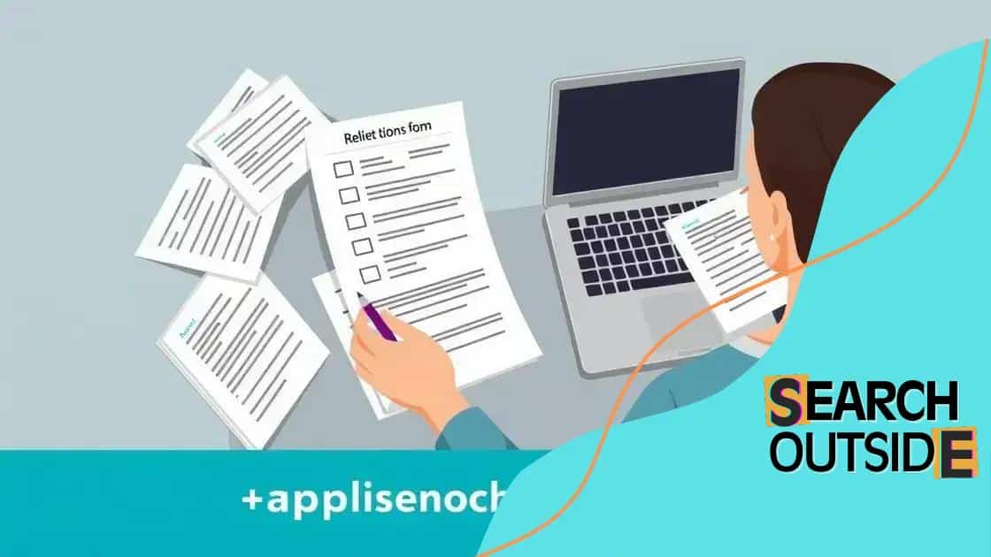 Application process for relief programs