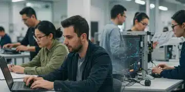 Adults engaged in various high-demand certification training programs.