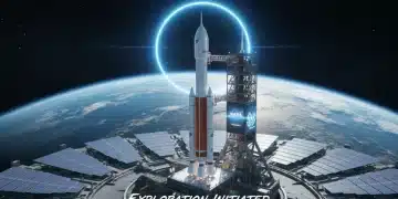 NASA's Space Launch System rocket on launchpad for Mars mission 2026